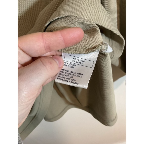 5.11 Tactical Men’s XL Khaki Long Sleeve Polo Shirt Uniform Performance - Picture 8 of 11